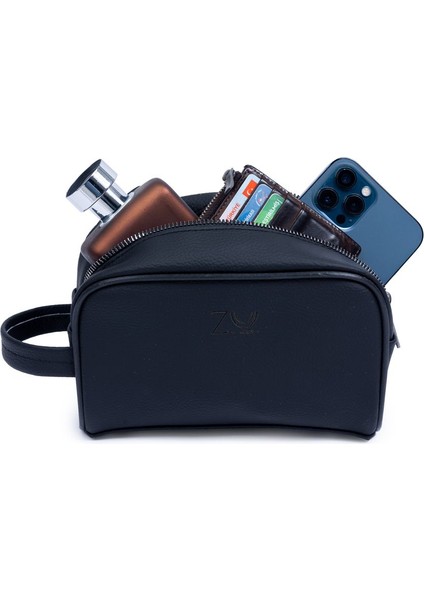 Şık ve Kullanışlı Siyah Seyahat ve Kişisel Bakım Çantası, Pratik Seyahat Arkadaşı