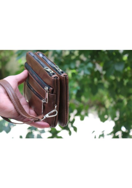Kahverengi Hakiki Deri Erkek El Çantası, Şık ve Dayanıklı Tasarım fırsatları