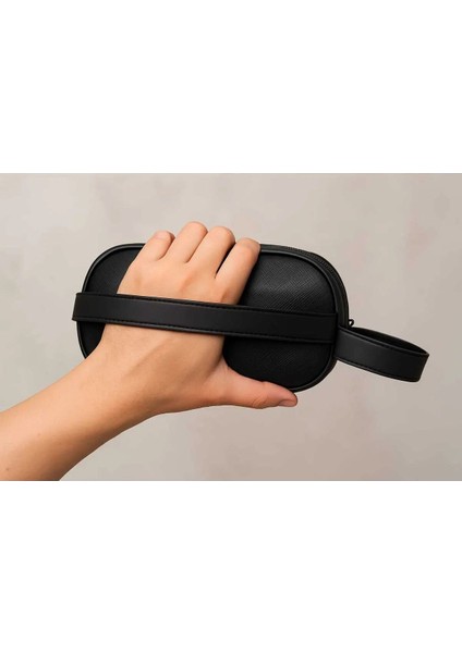 Şık Erkek Deri Portföy Çanta, Günlük ve Bakım Için Siyah fırsatları