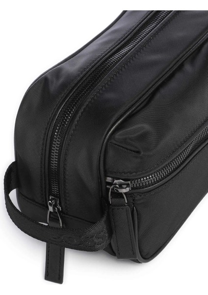 Şık Erkek El Çantası Fermarlı Metalik Monogram Siyah modelleri