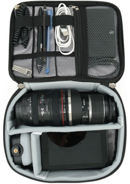 Çok Amaçlı Ayarlanabilir Seyahat ve Aksesuar Organizer Çanta - Gri fiyatları