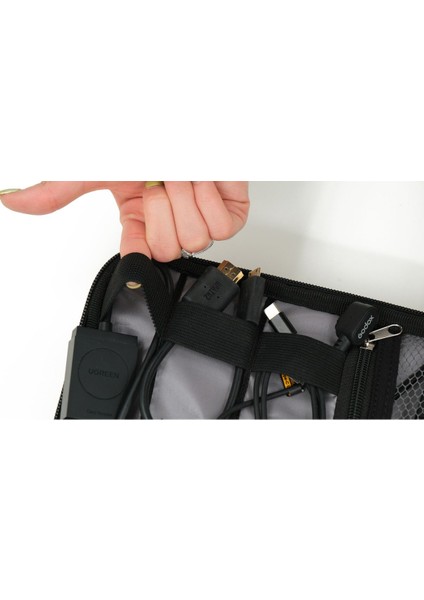 Çok Amaçlı Ayarlanabilir Seyahat ve Aksesuar Organizer Çanta - Gri modelleri