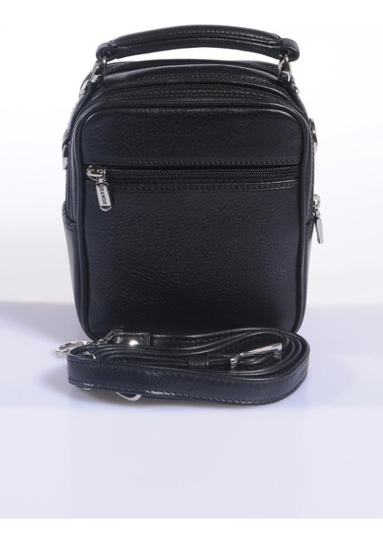 Hakiki Deri Erkek El ve Çapraz Çanta, Şık ve Kullanışlı Siyah Renk Seçeneği modelleri