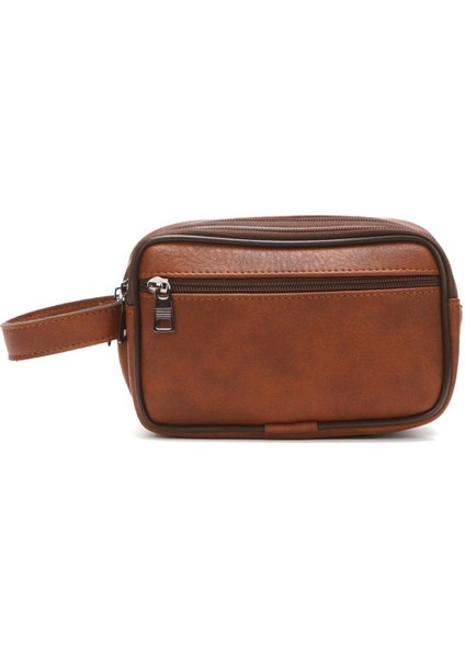 Şık Erkek El Çantası, Kemerli Portföy, Metalik Tasarım, Çok Amaçlı Kullanım