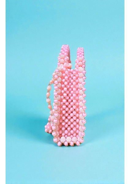 Pembe Boncuklu Şık Çanta, Eşsiz Takı Detaylarıyla Tarzınızı Yansıtır fiyatları