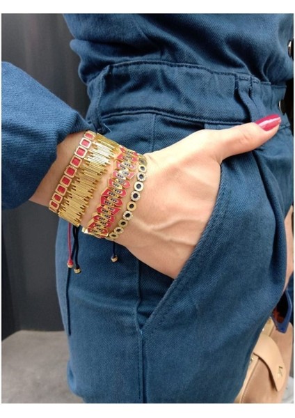 Parlak Taşlı Mini Yuvarlak Bileklik, Şık ve Hafif Takı fiyatları