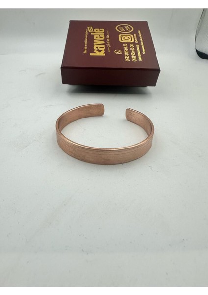 Parlak Bakır Bileklik, Nazar, Ayetler, Esmaül Hüsna, Şerit ve Semboller ile Şık Tasarım fırsatları