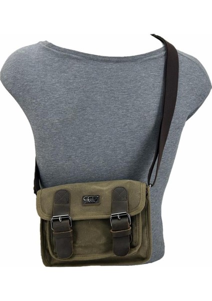 Kahverengi Kanvas Omuz Çantası, Şık ve Hafif, Günlük Kullanım Için Mükemmel. indirimleri