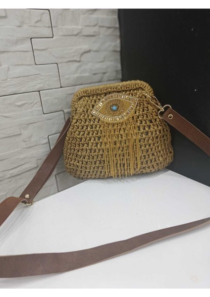 El Yapımı Bej Şık Çanta, Günlük Kullanım Için Ideal ve Şık Tasarım modelleri