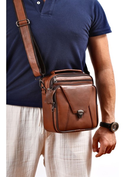 Hakiki Deri Kahverengi Erkek El ve Omuz Çantası, Şık ve Kullanışlı Tasarım fiyatları