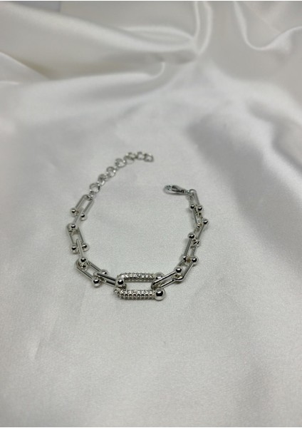 Gri Zirkon Taşlı Şık Bileklik, Elegant Tasarım, Kadın ve Erkek Uyumu modelleri