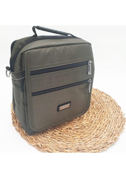 Yatay Fermuarlı Erkek El Çantası, Büyük Boy Haki Renkli, Şık ve Kullanışlı Tasarım fiyatları