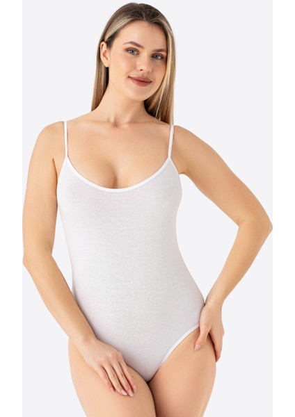 Kadın ip Askılı Çıtçıtlı Atlet Body Zıbın Pamuklu Likralı Beyaz Siyah 2'li Paket fiyatları