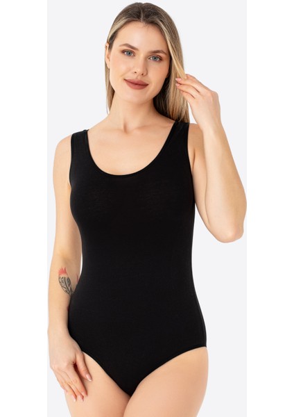 Siyah 2'li Kadın Çıtçıtlı Atlet / Body Kalın Askılı Pamuklu Likralı fiyatları