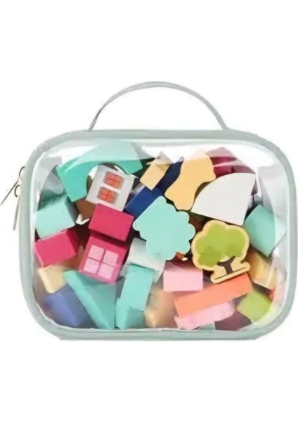 Şeffaf Taşınabilir Sıvı Geçirmez Vegan Deri Çok Amaçlı Seyahat Çantası indirimleri