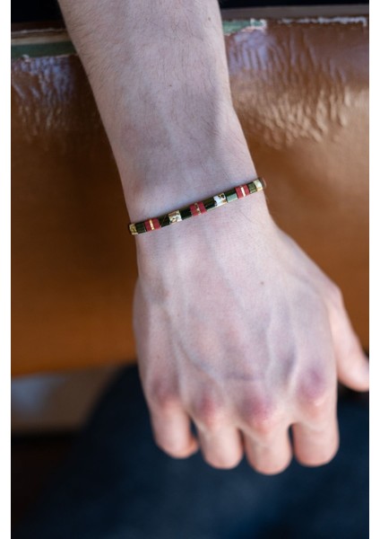 Canlı Yeşil Unisex Bileklik, Şık ve Hafif Takı Hediye Alternatifi modelleri