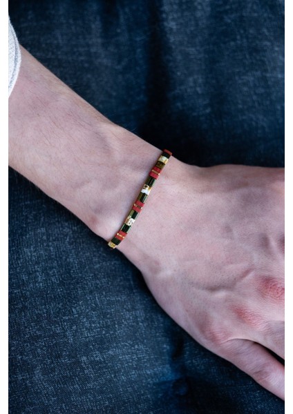 Canlı Yeşil Unisex Bileklik, Şık ve Hafif Takı Hediye Alternatifi