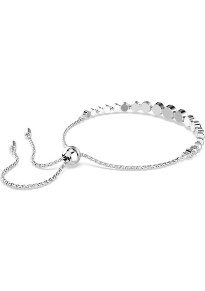 Şık Beyaz Yuvarlak Kesim Bileklik, Rodyum Kaplama, Modern Takı Tasarımı indirimleri