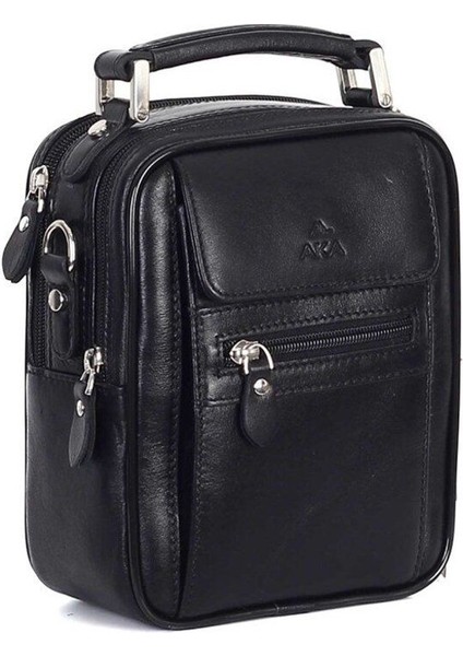 Düz Siyah Deri Portföy Çantası, Şık ve Kullanışlı Tasarım, Zarif ve Dayanıklı Seçim