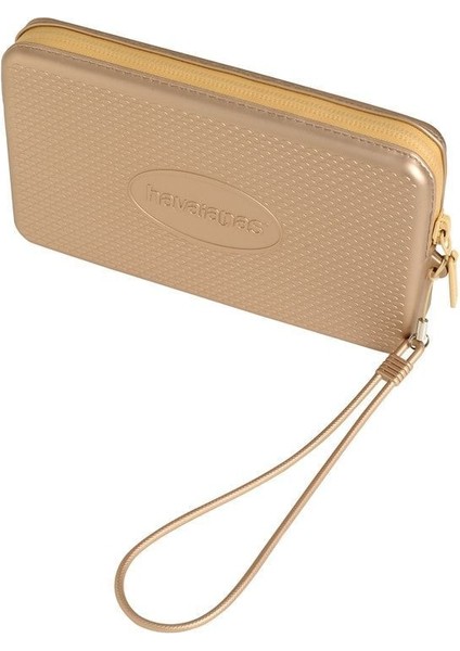 Şık ve Hafif Unisex Metalik Bej Küçük Günlük Çanta 4141386