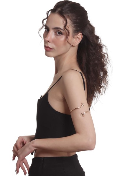 El Yapımı Bakır Kol Aksesuarı, Çiçek Desenli Ayarlanabilir Model