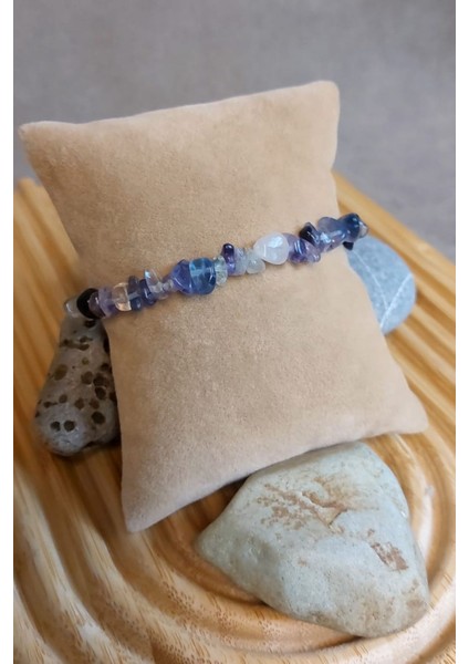 Mavi Doğal Taş El Yapımı Kadın Bileklik, Zarif ve Şık Takı Seçeneği