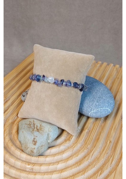 Mavi Doğal Taş El Yapımı Kadın Bileklik, Zarif ve Şık Takı Seçeneği modelleri