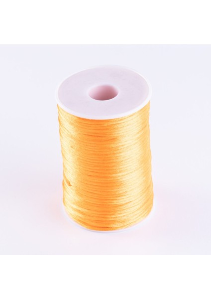 Turuncu Floş Ip, 2 Mm, 5 Metre, Dekoratif ve Parlak Tasarım.