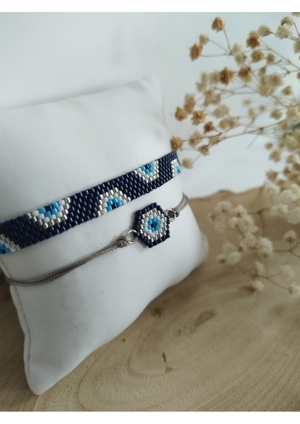 Lacivert Miyuki Nazar Bileklik, Şık ve Enerjik Aksesuar. modelleri
