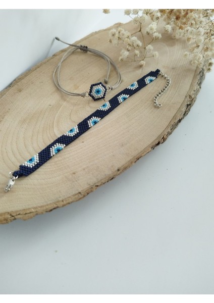 Lacivert Miyuki Nazar Bileklik, Şık ve Enerjik Aksesuar. indirimleri