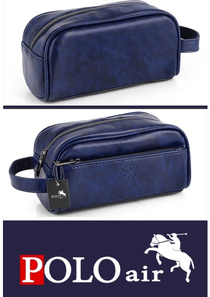 Lacivert Erkek Set: El Çantası, Cüzdan, Kemer ve Kartlık Kombini fiyatları