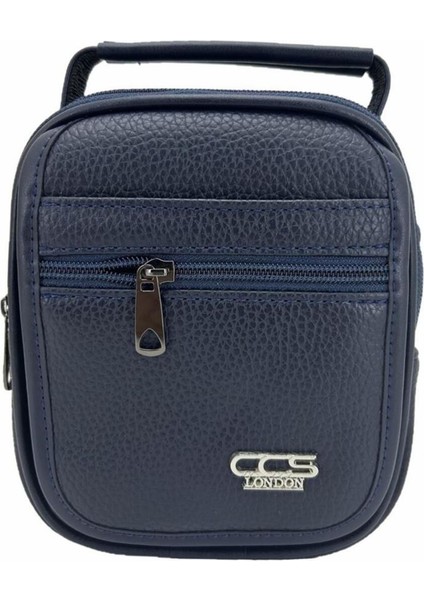 Lacivert Vegan Deri Omuz Askılı El Çantası, Şık ve Kullanışlı Tasarım