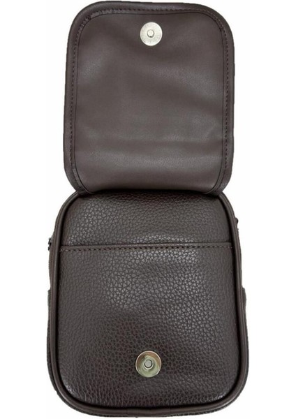 Kahverengi Vegan Deri Omuz ve El Çantası, Şık ve Hafif Tasarım indirimleri