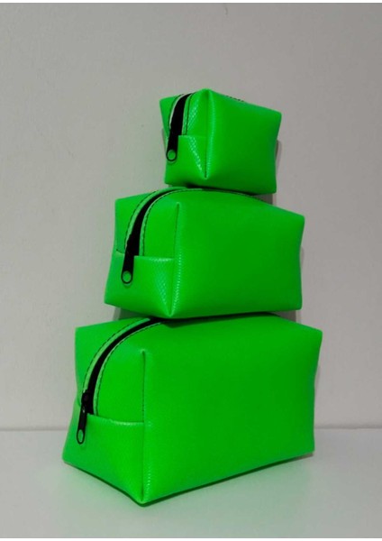 Şık 3'lü Matruşka Makyaj Çantası, Siyah, Pratik ve Güzel Tasarım fiyatları