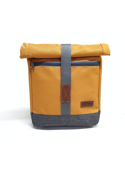 13-14 Inç Dikey Postacı Çantası, Günlük ve Okul Için Rulo Tasarım Sarı fiyatları