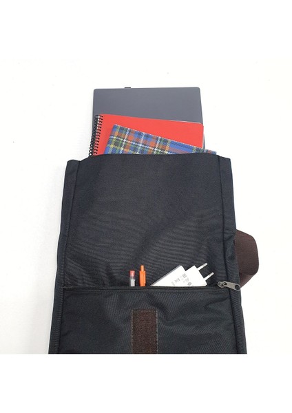 13-14 Inç Dikey Postacı Çantası, Günlük ve Okul Için Rulo Tasarım Sarı indirimleri