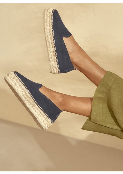 Deri Lacivert Kadın Espadril K 1.5 D0 modelleri