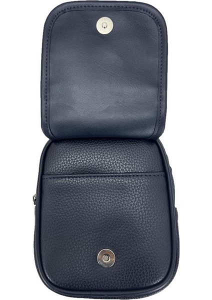 Lacivert Vegan Deri Omuz Askılı El Çantası, Şık ve Kullanışlı Tasarım indirimleri