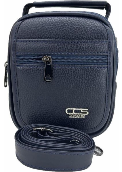 Lacivert Vegan Deri Omuz Askılı El Çantası, Şık ve Kullanışlı Tasarım