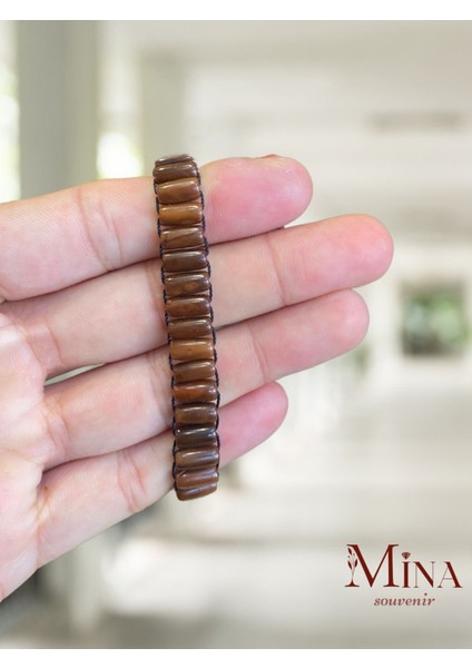 Renkli Doğal Ahşap Bileklik, Şık ve Zarif Takı Seçeneği