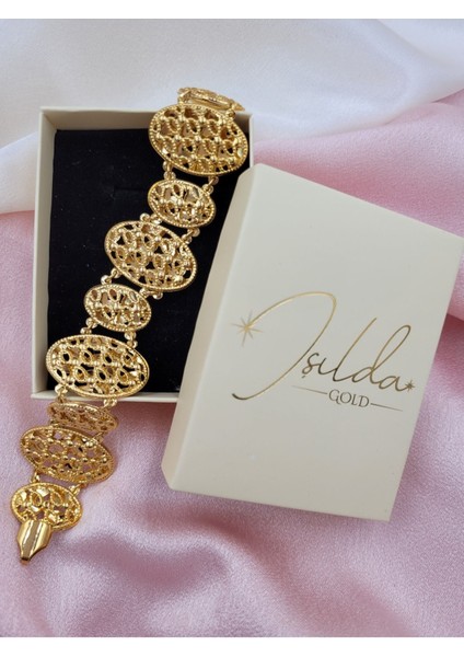 Şık Samanyolu Bileklik, 22 Ayar Altın Kaplama, Zarif Takı Seçeneği