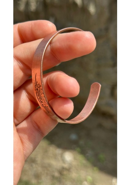 El Işlemeli Saf Bakır Bileklik, Ayetli ve Zarif Tasarım modelleri