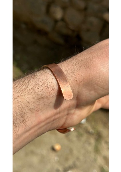 El Işlemeli Saf Bakır Bileklik, Ayetli ve Zarif Tasarım fırsatları