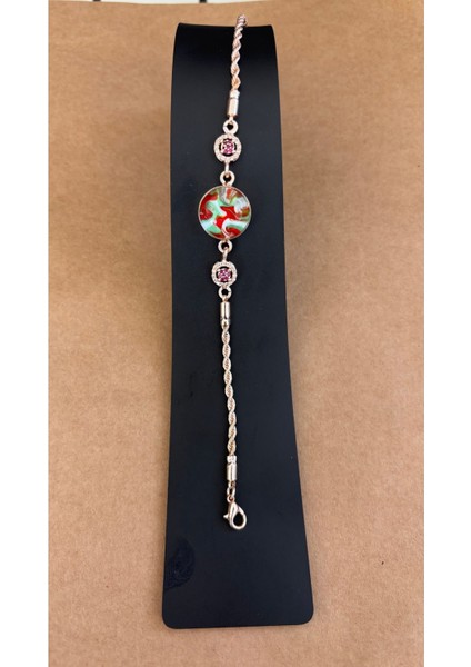 Renkli Murano Cam Boncuk Bileklik Şık Takı Koleksiyonu