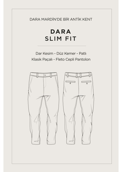 Erkek Siyah Klasik Bel Slim Fit Elastan Chino Pantolon A42y3021