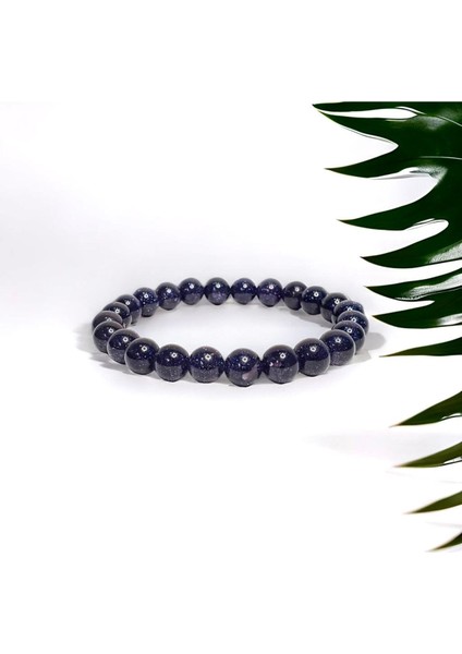 Lacivert Yıldız Taşı Doğal Taş Bileklik, El Yapımı, Sertifikalı
