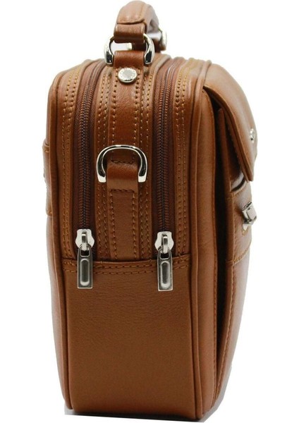 Kahverengi Deri Erkek El Çantası, Şık ve Kullanışlı Tasarım. fiyatları