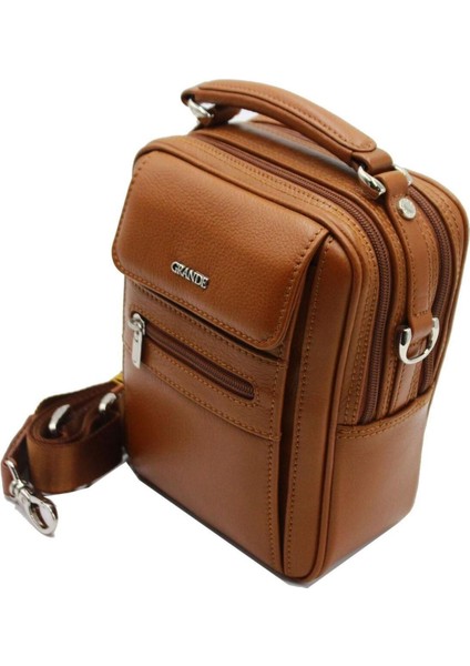 Kahverengi Deri Erkek El Çantası, Şık ve Kullanışlı Tasarım. fırsatları