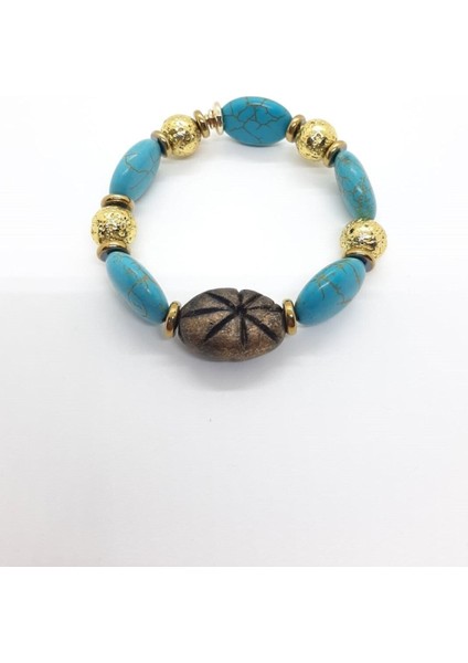 Turkuaz Renkli Zarif Bileklik, Şık Takı Parçası