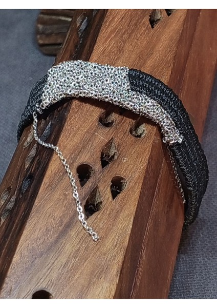 El Yapımı Siyah Özel Tasarım Örme Paslanmaz Çelik Bileklik fiyatları